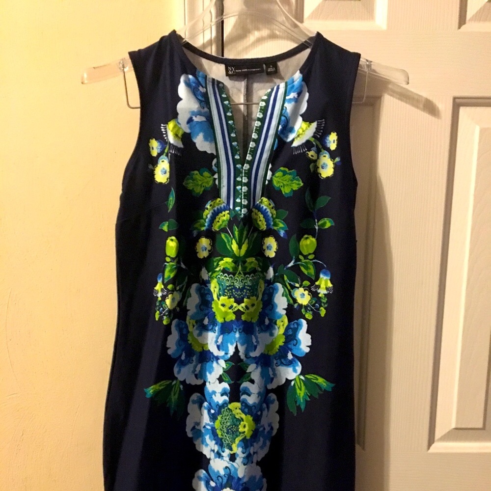 Summer Floral Print Shift Dress